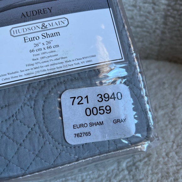 Audrey Hudson & Main Euro Sham | Only 1 - Picture 2 of 6